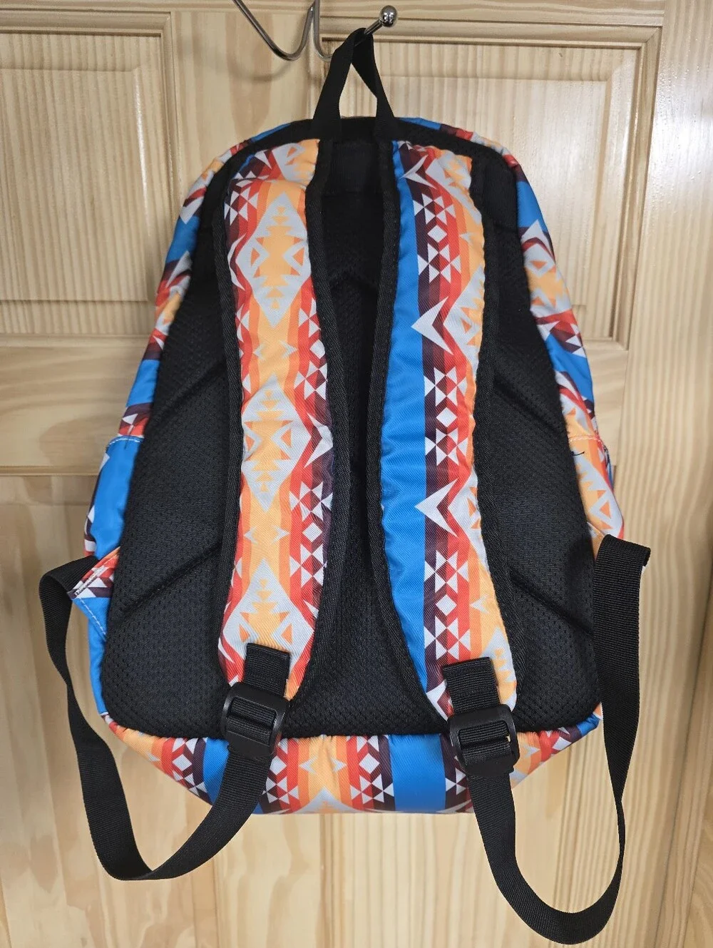 Blue & Orange Aztec Print Backpack